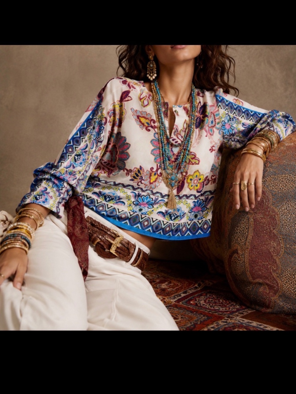 ZARA satin blouse